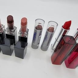 New
7 x Lipsticks
3 x L'Oréal 840 & 410 fullsize testers never used browns
Maybelline 180 crazy pink
Maybelline 527 lady red
2 x NYC 342A & 345A browns
can post via 2nd class recorded delivery or collection lingdale