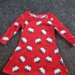 Christmas pudding Red dress. Never worn . Age 4