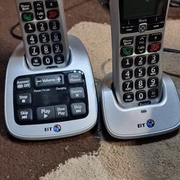 BT Digital Cordless Phone 4600 Twin Big Button With Call Blocker