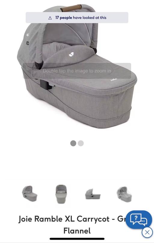 Buy & Sell Barking and Dagenham Dagenham - RM8 - Photos for JOIE Ramble XL Carrycot - grey flannel