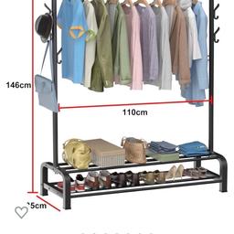 New garment rack and shoe stand