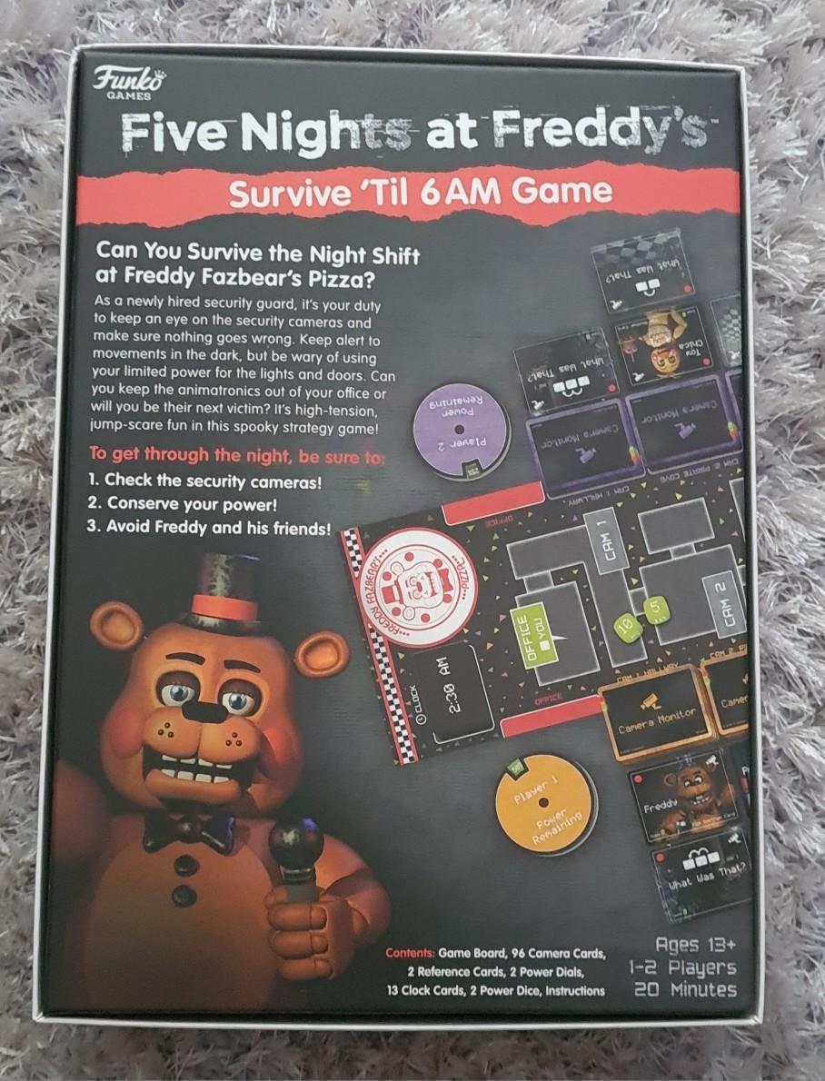 Gioco Da Tavolo FNAF Survive 'Till 6AM (Security Breach Edition) - 1-2 Giocatori, 20 Minuti, 8+ Anni - 5
