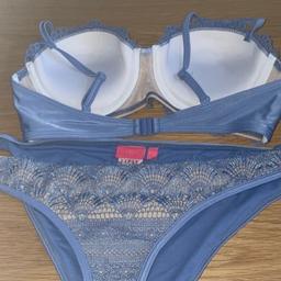 Lipsy Bikini brand new without tags Denim Blue colour cost £45 absolutely perfect condition never been worn £10.00 ono collection only from OL8