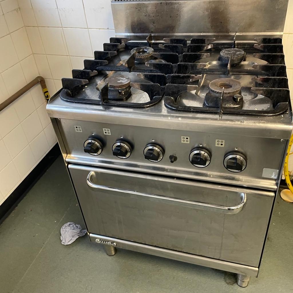 3 x. Mareno 4 gas burner and oven , commercial kitchen items.