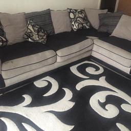 Good condition, signs of stains, L shape corner sofa. Can be used either side when you flip cushions. Back cushions have a few marks but sofa in good working condition. Pet/Smoke free home. 
Collection from W3. 
Delivery at the cost of the buyer within 4 miles. 