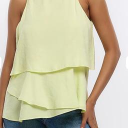 Brand new with tag river island lemon top size 12
