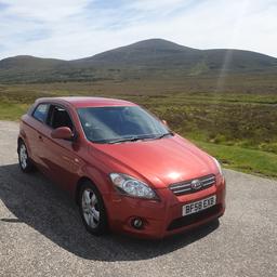 Kia pro ceed 2008, 1.6 diesel,5 speed manual. £35 Tax, cheap to insure, very economical. MOT-06/04/2025. Have done a lot of work to it. shock absorber front passenger side with mount, both side front links, both sides outer and inner track/tie rod end, new fuel tank brackets, new battery, new control arm n/s/f, new clutch done around 8kmiles ago. drives very well pulls in all gears. Rear shocks with mounts replaced both sides, rear track rod ends replaced both sides, Part s/h from 99k service but have maintained this over 2 years, have a lot of invoices. has wear and tear, few paint chips and lacker peeling off rear bumper and quarter, odd dents here and there. bodywork is expected for the year of vehicle.Mileage will increase as in daily use. mechanically engine is very good, car has never let me down. 1500 o.v.n.o