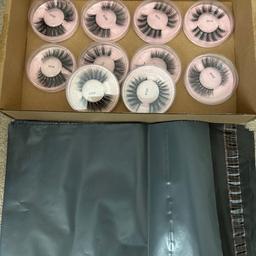 10 strip on eyelashes 3d minx ones
With 10 postal bags

Perfect for re seller these are selling for £6.99 each pack on insta 

£10 no offers
