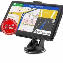 7 inch UK Sat Nav with 2023 UK Europe Maps, GPS Navigation Navigator for Car Truck Lorry, Lifetime Free Updates, Support Postcode Search, Speed Camera Alert, Lane Guidance Assist, POI, HGV, Motorhome See less