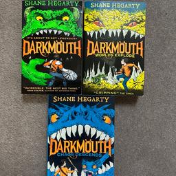 Books bundle 
Signed by the author - Shane Hegarty 
Never read, just been in storage 
Total retail price £28 

Book 1 DARKMOUTH - It’s all about to get legendary 
Book 2 DARKMOUTH - World Explode 
Book 3 DARKMOUTH  Chaos Descends - hardback. 
Listed on multiple sites 
From a smoke free pet free home
