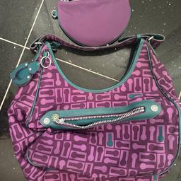 Kipling Handbags
Purple one is Delano. Fold up monkey. £20
Turquoise one has Kato monkey. Has a stain as per pic £20
Cream one has a crown logo on side and words on pocket. Amelie monkey. £10
Blue one is Letta with a metallic looking monkey. £15
All used a few times. 
Only selling as have too many bags. 
Collection only 
Please see my other items.