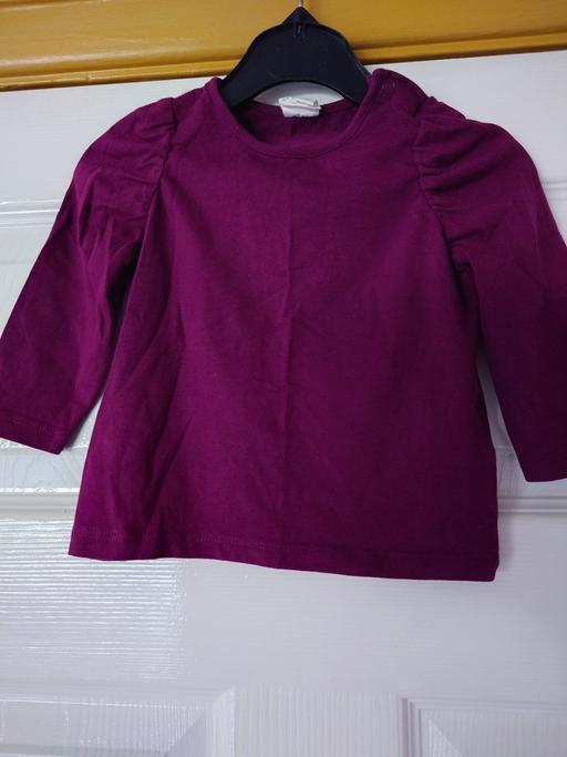 Buy & Sell Leicestershire Charnwood - Photos for Baby girls purple top size 6-9 months