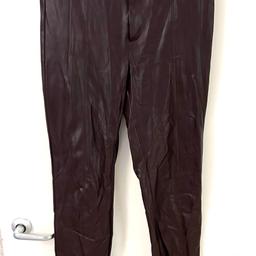 Hi and welcome to this gorgeous looking ladies Zara Faux Leather Trousers Leggings Size Small in like new condition only worn once thanks