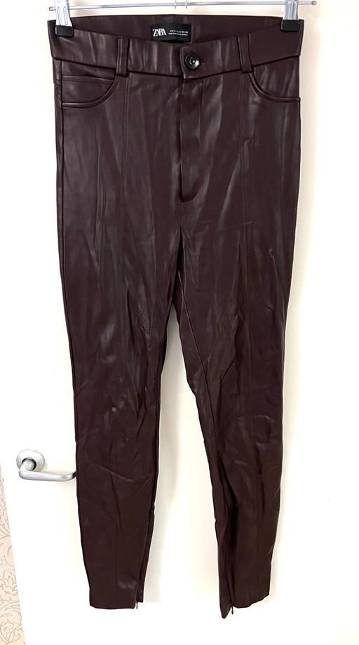 Buy & Sell South West London West Brompton - South West London - Photos for Zara Faux Leather Trousers Leggings Size S