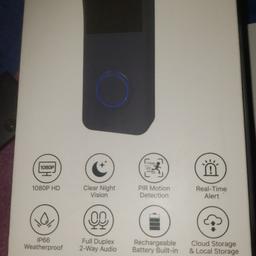 This is a brand new, doorbell camera, purchased from amazon £70,i purchase this for my mother, only my sister had already purchased 1,