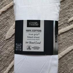 White luxury 300 thread count fitted sheet brand new very good quality quite thick
Pick up only cash only please dovecot area