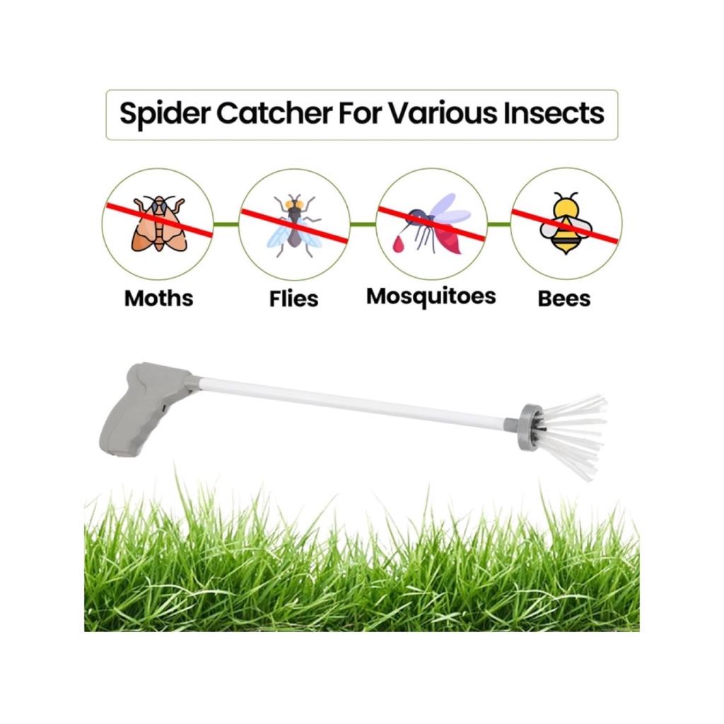 Extra Long 65cm Spider Catcher

spider catcher ensures stress-free spider removal, making your living rooms and bed corners free from creepy insects and bugs. This spider catcher stick lets you catch and release spiders and insects with ease. No more worries about the spiders crawling under your bed.
EXTRA LONG HANDLE - Our spider grabber has an extra long handle for ample reach, ensuring you maintain a safe distance while swiftly capturing the bugs and insects. You can catch the spider by clenching the handle to hold it and releasing it to let the spider go.
HUMANE AND STURDY - Easy and humane pest control with our spider grabber. Made for both durability and gentleness, this spider catcher stick lets you relocate pests outdoors without causing harm. The bristles are soft and hygienic, making sure no harm is done to the spiders.

Brand new
Available for collection Blackpool or postage
