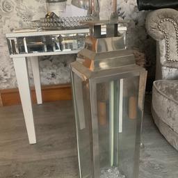 Lovely large silver lantern, 70 cm in height