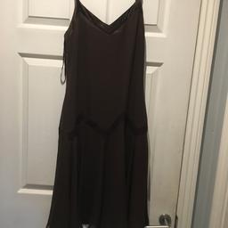 Brown Ted Baker Dress. Great condition. Barely worn. Size 3. UK equivalent is Medium.