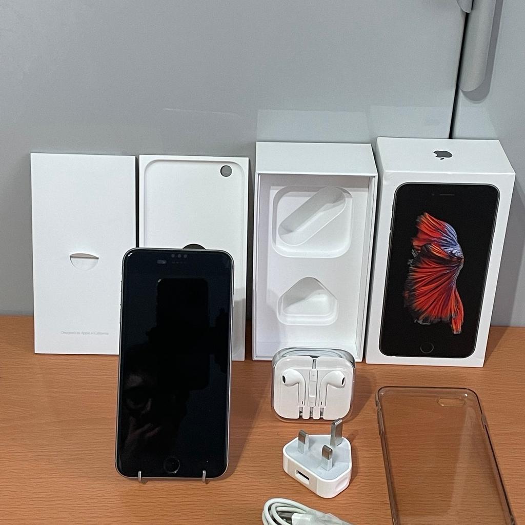 In great working condition
iPhone 6 S plus
64 gb
Colour space grey
No damage
Works perfectly
It isn’t chipped anywhere on the phone
All accessories included (plug, earphones, cable charger and sim tray opener)
Screen protector included
iPhone case included
Original boxing and packaging
No scratches

Payment options: Only PayPal is accepted.
No other forms of payment are accepted.
If delivery is required there will be an extra charge.
If posting the iPhone is required then register it with Royal Mail and I will be able to send it. This will cost £15.

No time wasters please.