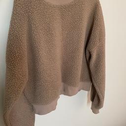 Ultra-cozy warm pullover in size M with room to layer underneath. Long sleeves.