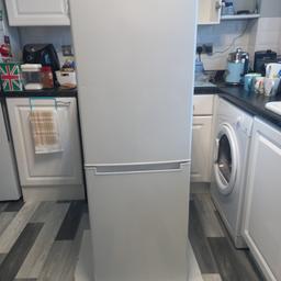 Swan fridge freezer good clean condition 19 inches wide by 19 inches deep 55 inches high suit a smaller kitchen  collection only please can be seen working