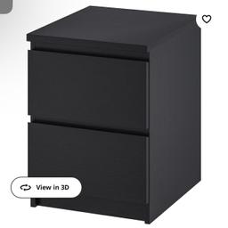 Hello,
For sell Malm black-brown bedside table. 

In really good condition. Selling only as we are changing colour in bedroom.