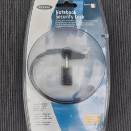 Belkin Notebook Tablet Security Padlock Key Chain
New never been used.  collection from Wolverhampton or delivery can be arranged for petrol cost