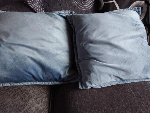 Buy & Sell Leicestershire Charnwood - Photos for 2 light blue cushions