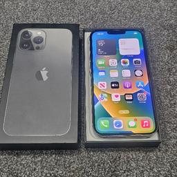Iphone 13 pro max in perfect condition. Icloud clear & 256gb big memory. 2-3 minor scratches on screen, nothing major. Still in immaculate condition. Comes with original charging cable & box.
* NO SCAMMERS. NO POSTAGE *