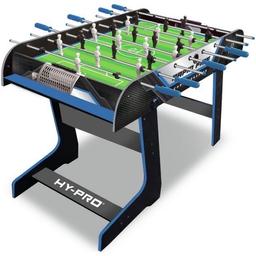 Hy-Pro Folding Football Table all new in box and we can deliver local 
This quality table is perfect for any swift scorers. Once the action's over and the victor crowned, this table can be folded away with ease to make room for celebrations, great for those who need to save space
Size L121.3, W61, H76.2cm.