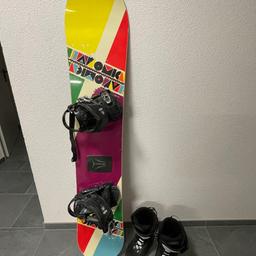 Perfekt für Anfänger
Atomic Snowboard (Snowboard Höhe 1,48 cm) inkl. Bindung und Cygnus Schuhe (Schuhgröße 38)