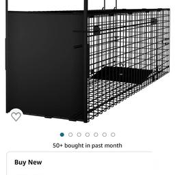 Amagabeli Garden Home Humane Live Animal Trap 78X26X29cm Catch Release Cage for Large Nuisance Rodents Control Raccoon Mole Gopher Opossum Groundhog Squirrel Feral Stray Cats Rescue Wild Rabbit