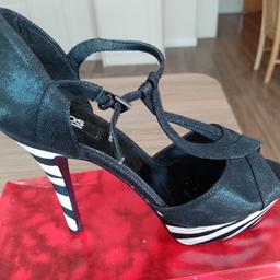 striped parts have some marks but heels hardly used