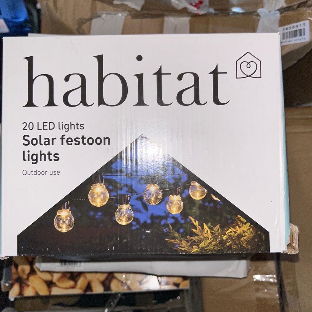 Habitat 20 Warm White Festoon Solar Lights in BL3 Bolton for £10.00 for