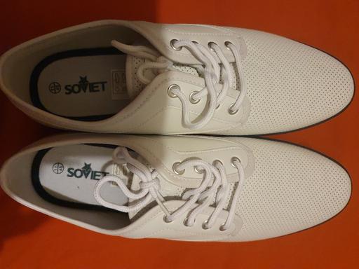 Buy & Sell South East London Selhurst - South East London - Photos for SOVIET WHITE NENS TRAINERS 11