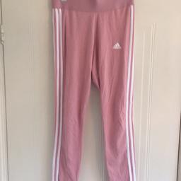 New genuine pink leggings with white stripe size 8. Grab a bargain