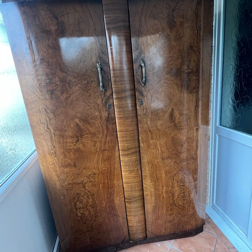 I am selling pure heavy wooden antique furniture.used but left a lot of life there.Some scratches and both wardrobes’s one door is loosen,not properly locked.May be you can fix it.2 wardrobes one large one medium sized, and a dressing table with mirror.Comes with a key. Need to go ASAP
Collection only, buyer need to dismantle.