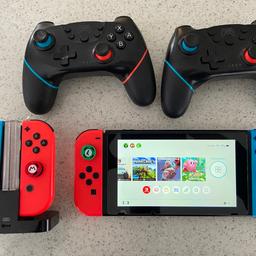 This would make a great Christmas present.
Switch in great condition.
Comes with:
4 x joy con controllers (one pair has slight drift)
2 x wireless Xbox/PS style controllers
4 steering wheels.
10 great games
Controller docking/charging station
Travel carry case
Laptop style Nintendo Switch bag
Console docking station and charger
No box sorry.
Genuine seller please check out my feedback.
No longer played with.