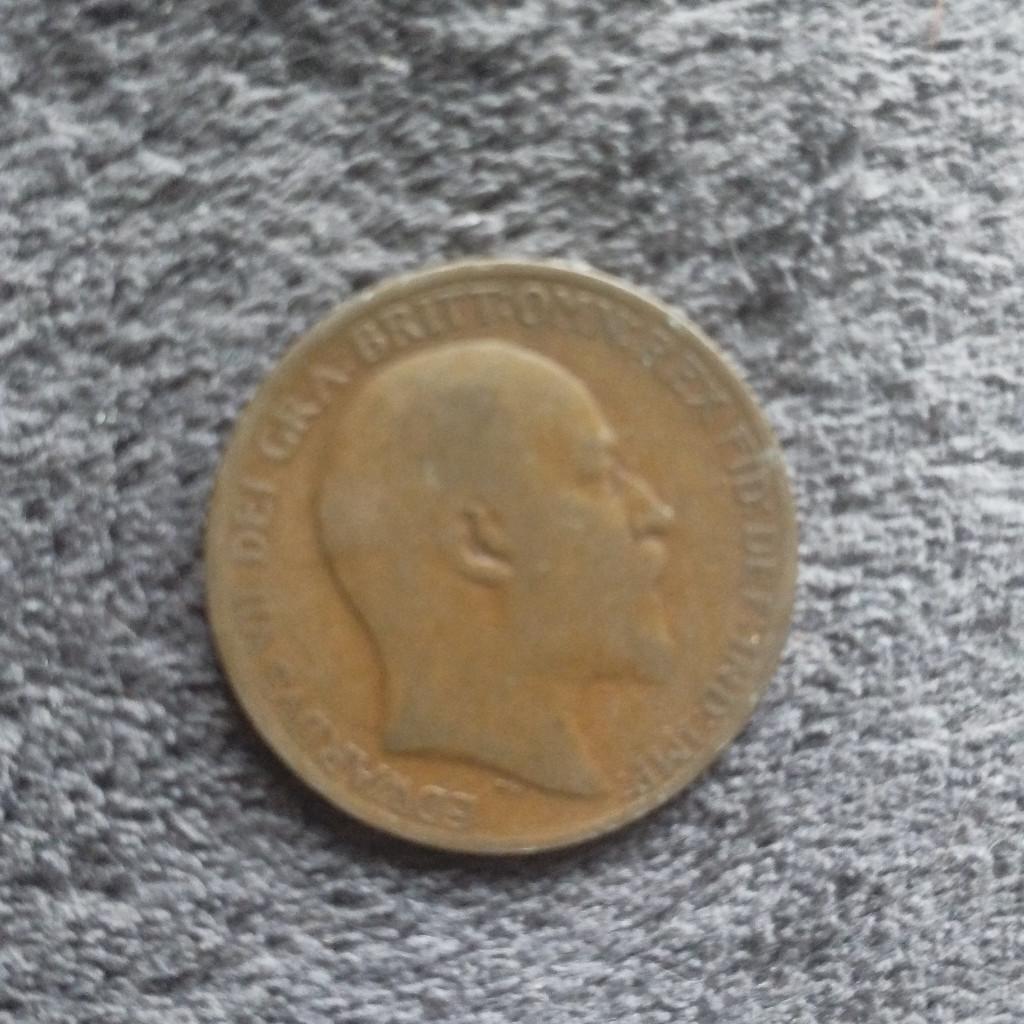As can see it's old shape one penny and been well kept all this time so old so can see it if you like coins check out my profile plenty to sell.