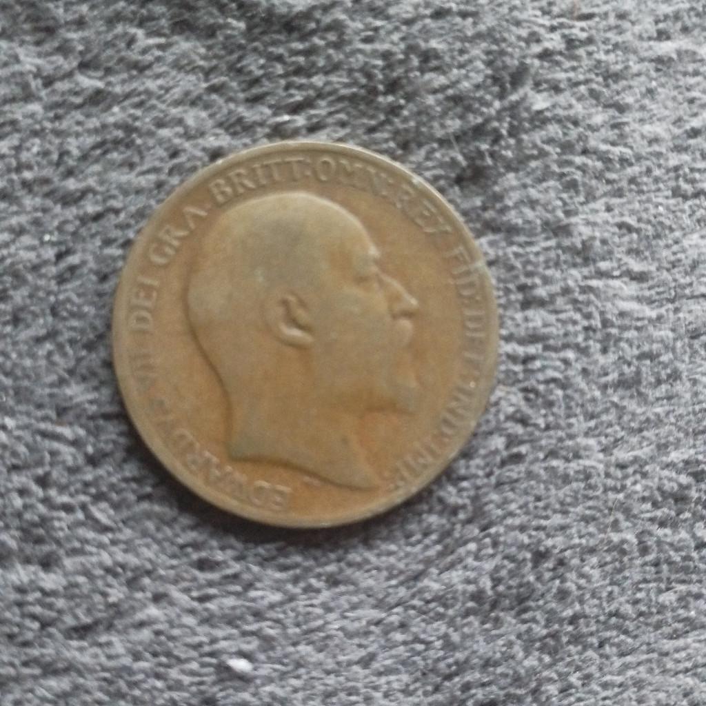 As can see it's old shape one penny and been well kept all this time so old so can see it if you like coins check out my profile plenty to sell.