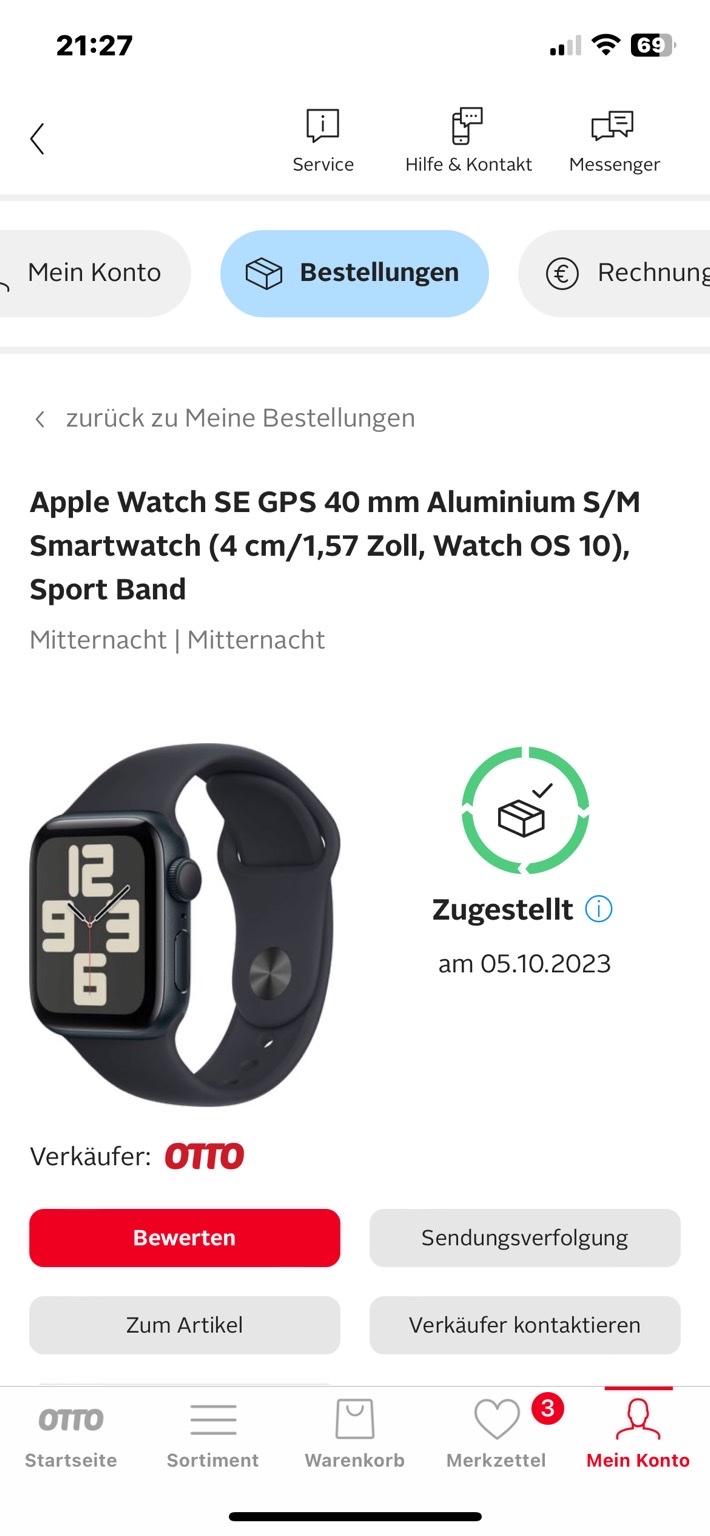 Apple Watch SE GPS 40 mm Aluminium 2022 in 59387 Ascheberg für 195,00 € zum  Verkauf | Shpock DE