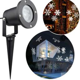 Christmas Snowflakes Projector Light Led Landscape Waterproof Lamp Stage Spotlight Moving Light Outdoor Indoor for Xmas Garden Holiday House Show Home Wall Party Wedding Decorations