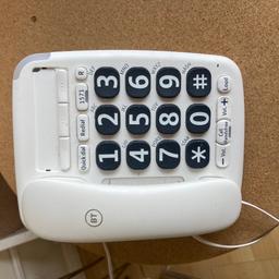 Big numbered phone for partially sighted people. BT