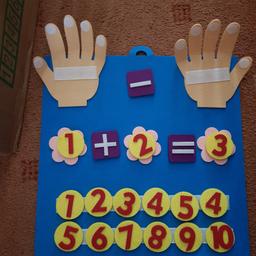 New & unused  finger counting game.  Teaches basic numbers & counting.
COLLECTION ONLY 
Please note items will ONLY be kept for 48 hours after confirmation. If item is not collected within this time they will be relisted.
** ITEM IS COLLECTION ONLY **
   *** NO OFFERS ACCEPTED ***