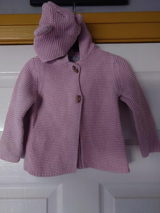 Buy & Sell Leicestershire Charnwood - Photos for Baby girls pink hooded cardigan size 9-12M