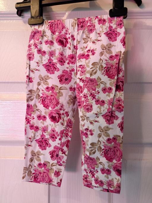 Buy & Sell Leicestershire Charnwood - Photos for Baby girls floral leggings size 6-9 months