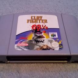 [ALLGEMEIN INFO.]
- Name vom Spiel: "Clay Fighter 63 1/3"
- Zustand vom Spiel: "Gut"
- Für welche Konsole: "Nintendo 64"

[BESCHREIBUNG]
Verkaufe hier das Nintendo 64 Spiel "Clay Fighter 63 1/3", Das spiele wurden kaum gespielt und ist dazu in einem guten zustand,
funktioniert weiterhin ohne probleme.

> Abholung und/oder Versand ist möglich. (Versand ist im Preis schon drine)
> Alle Spiele werden von mir privat verkauft. (Keine Garantie oder Rücknahme)