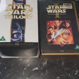 VHS Tapes - 4 Star Wars , Harry Potter, Barbie, Babe, Music & Kids, Decent Condition. George Michael & Michael Bolton. Cost a fortune when brand new. Collection from Russell's Hall or can post, bargain £5 the lot.