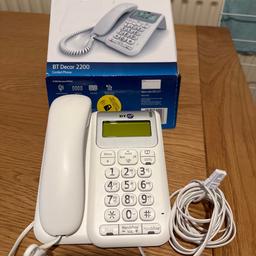 BT telephone new still in box, white